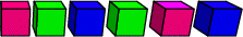 cubes de couleur